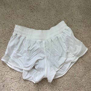 White lululemon shorts